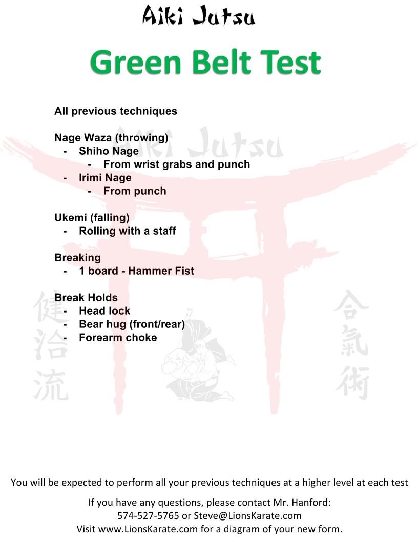 Green requirements