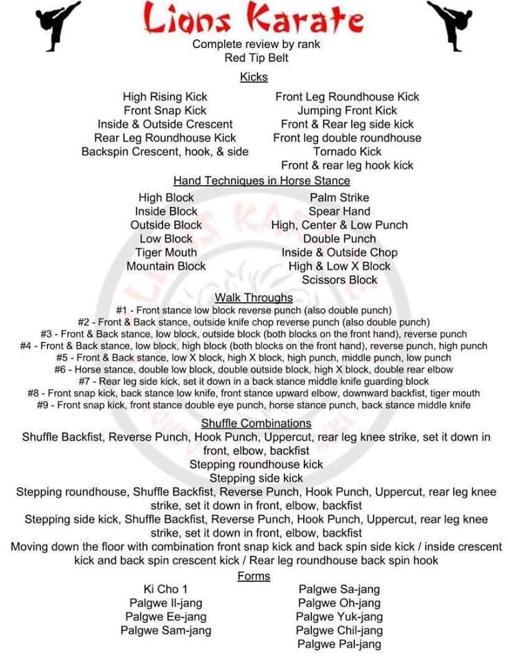 Red Tip → Deputy Black requirements