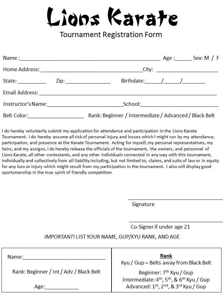 Paper registration form