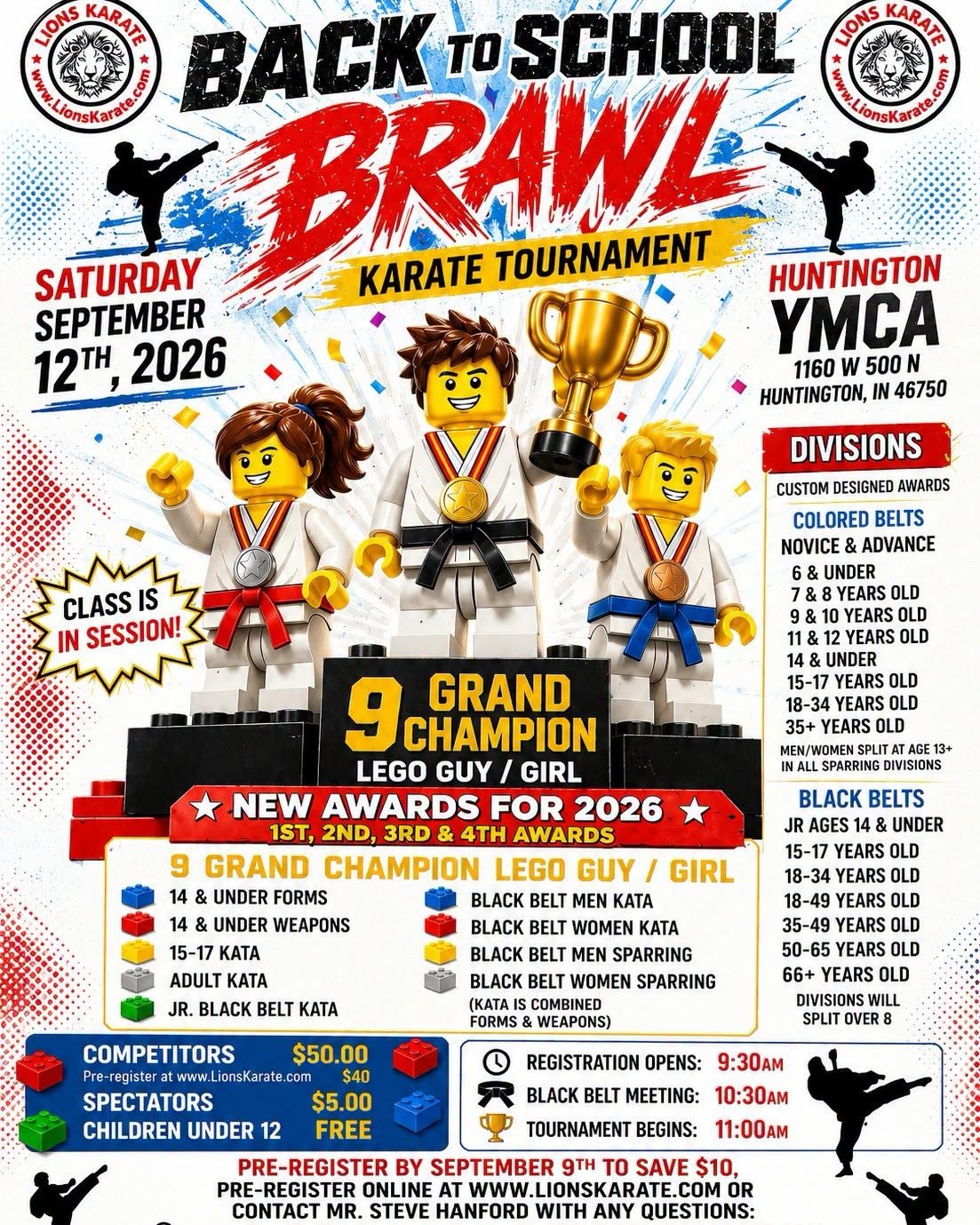 Back to School Brawl 2026 flyer
